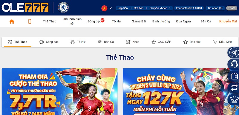 Khuyến mãi thể thao Ole777 có gì hấp dẫn?