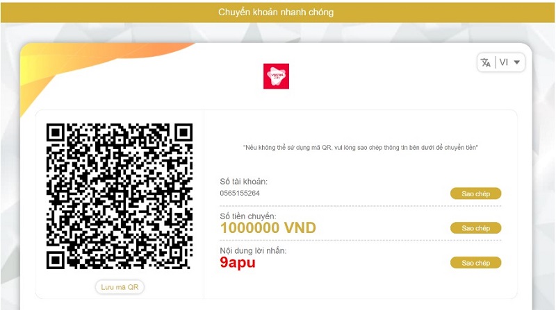 Cách nạp tiền qua Viettel Pay Ole777